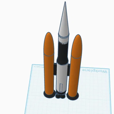 Mô hình tên lửa BambuRocket Heavy: Thiết kế chắc chắn và chi tiết