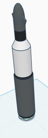 Mô hình tên lửa TigerRocket 3D độc đáo để bàn - Image 1