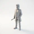 Mô hình 3D Peter Capaldi - Doctor Who có thể in được - Thumbnail 1