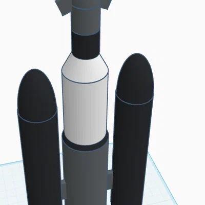 Mô hình 3D tên lửa TigerRocket Heavy ấn tượng cho đam mê vũ trụ