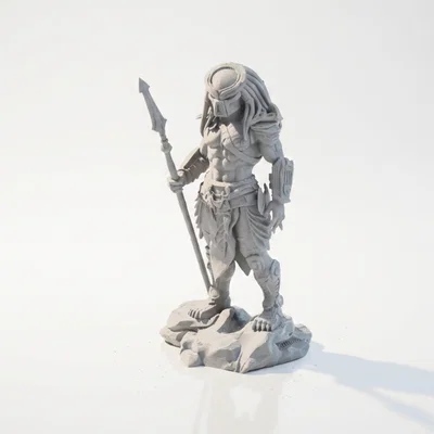 Tượng Predator Warrior - Mô hình in 3D chủ đề Movies & TV