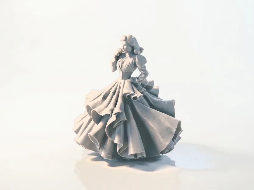 Mô hình 3D Scarlet O'Hara - Nhân vật phim điện ảnh kinh điển - Image 1