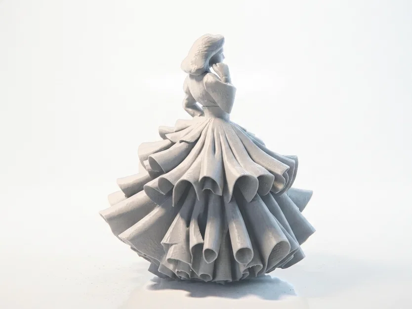 Mô hình 3D Scarlet O'Hara - Nhân vật phim điện ảnh kinh điển - Image 3