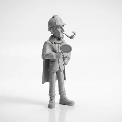Mô hình 3D thám tử Sherlock Holmes