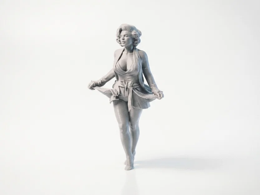 Mô hình 3D Marilyn Monroe - Tượng sưu tầm phong cách điện ảnh cổ điển - Image 1