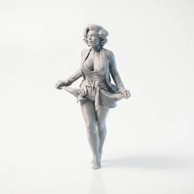 Mô hình 3D Marilyn Monroe - Tượng sưu tầm phong cách điện ảnh cổ điển