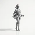 Mô hình 3D Marilyn Monroe - Tượng sưu tầm phong cách điện ảnh cổ điển - Thumbnail 2