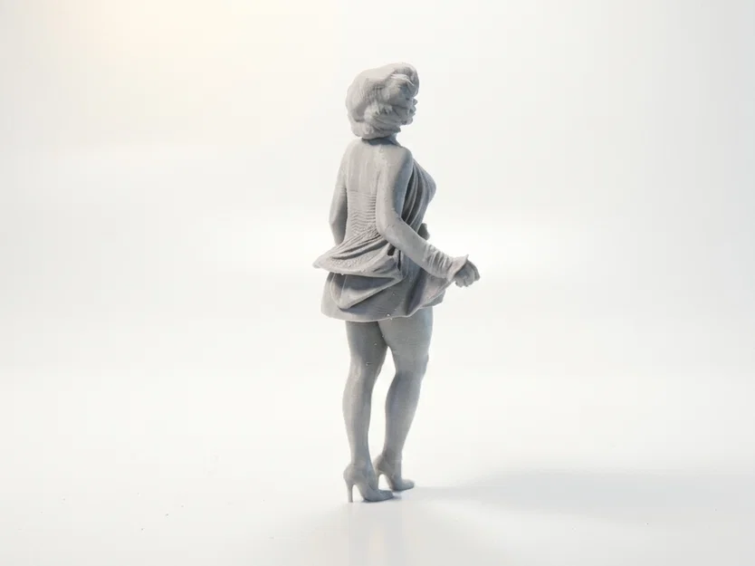 Mô hình 3D Marilyn Monroe - Tượng sưu tầm phong cách điện ảnh cổ điển - Image 3