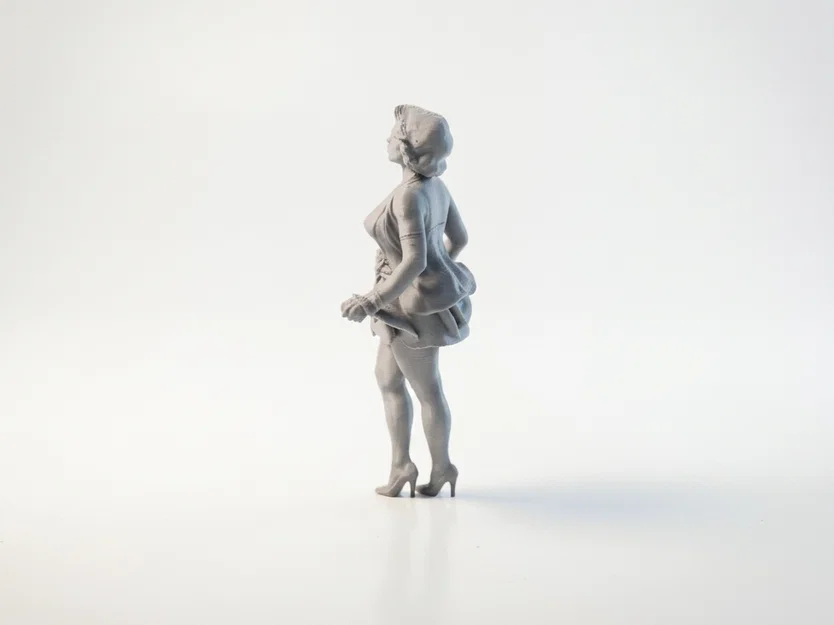 Mô hình 3D Marilyn Monroe - Tượng sưu tầm phong cách điện ảnh cổ điển - Image 4
