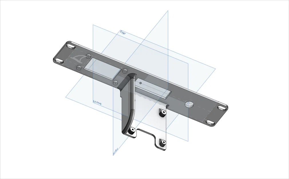 Mặt dưỡng Rack 10 inch cho Raspberry Pi 2B/3B/4B/5B kèm màn hình 1.9 inch và công tắc 12mm - Image 2