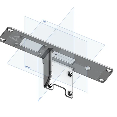 Mặt dưỡng Rack 10 inch cho Raspberry Pi 2B/3B/4B/5B kèm màn hình 1.9 inch và công tắc 12mm