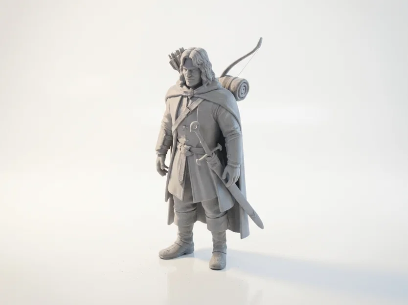 Mô hình 3D Aragorn trong Chúa tể của những chiếc nhẫn (Có thể in 3D) - Image 1