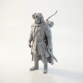 Mô hình 3D Aragorn trong Chúa tể của những chiếc nhẫn (Có thể in 3D) - Thumbnail 1