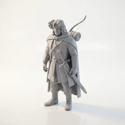 Mô hình 3D Aragorn trong Chúa tể của những chiếc nhẫn (Có thể in 3D)
