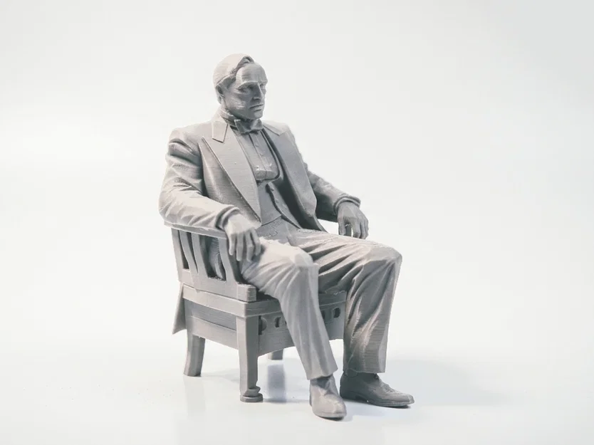 Mô hình 3D Vito Corleone ngồi - Biểu tượng điện ảnh - Image 2