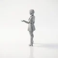 Mô hình Figurine Wednesday - Vật phẩm sưu tầm in 3D từ Phim & TV - Thumbnail 4