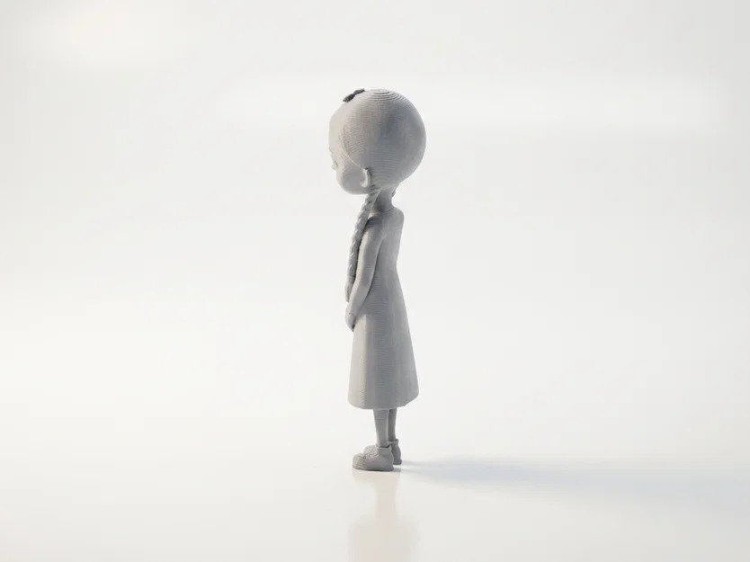 Mô hình Wednesday Addams in 3D - Phim & Truyền hình - Image 4