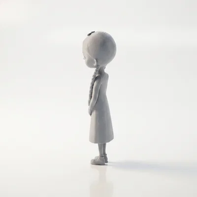 Mô hình Wednesday Addams in 3D - Phim & Truyền hình