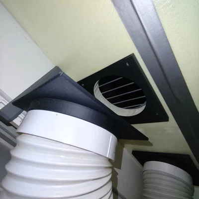Đầu nối Ống dẫn khí điều hòa AC 150mm gắn tường tiện lợi