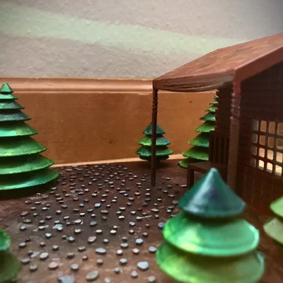 Mô hình 3D cảnh Mob Scene trong To Kill A Mockingbird