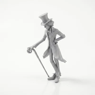 Mô hình 3D Willy Wonka - Tượng nhân vật điện ảnh để bàn