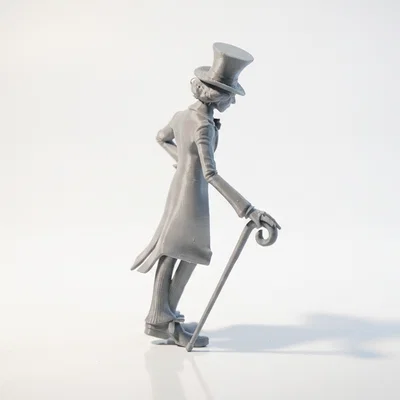 Mô hình 3D Willy Wonka - Tượng nhân vật điện ảnh để bàn
