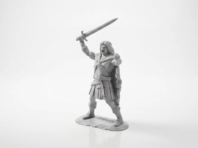 Mô hình 3D nhân vật William Wallace - Phim & Truyền hình - Image 1