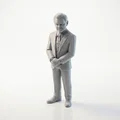 Mô hình doanh nhân mặc suit - Tượng sưu tầm 3D in phim ảnh TV - Thumbnail 1