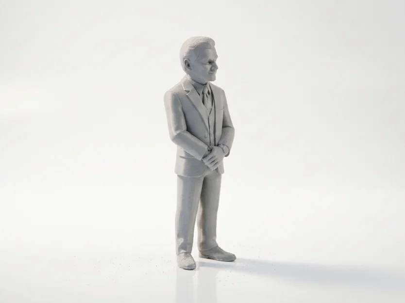 Mô hình doanh nhân mặc suit - Tượng sưu tầm 3D in phim ảnh TV - Image 2