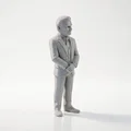 Mô hình doanh nhân mặc suit - Tượng sưu tầm 3D in phim ảnh TV - Thumbnail 2