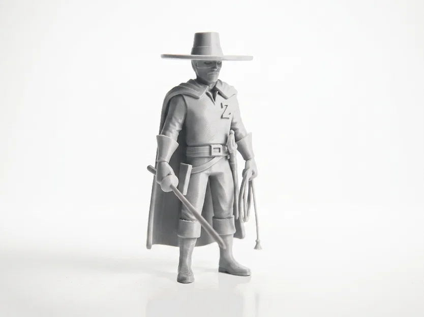 Mô hình 3D Zorro - Tượng sưu tầm phong cách điện ảnh - Image 2