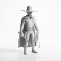 Mô hình 3D Zorro - Tượng sưu tầm phong cách điện ảnh - Thumbnail 2