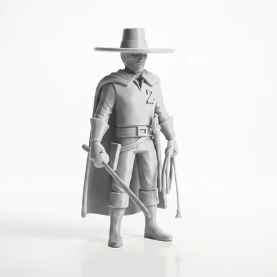 Mô hình 3D Zorro - Tượng sưu tầm phong cách điện ảnh