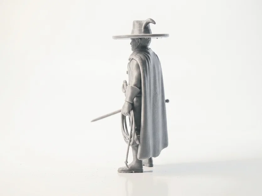 Mô hình 3D Zorro - Tượng sưu tầm phong cách điện ảnh - Image 4