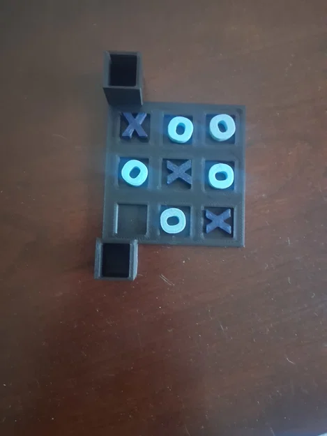 Bộ trò chơi cờ ca-rô (Travel Tic Tac Toe) in 3D siêu nhỏ gọn - Image 4