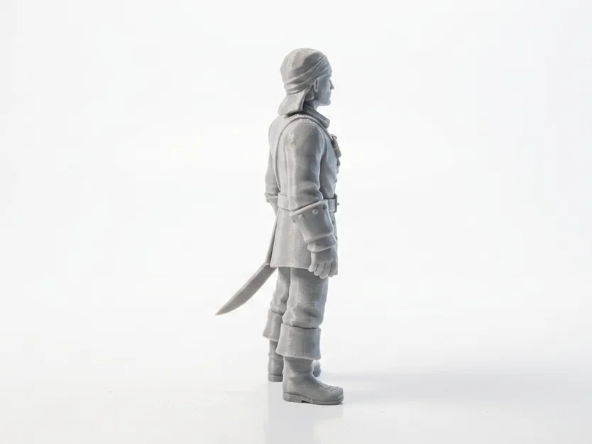 Mô hình 3D Will Turner Pirate Figurine in ấn được - Image 3