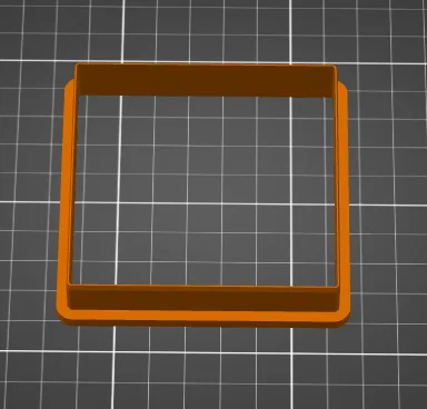 Khuôn cắt bánh quy hình vuông (Square Cookie Cutter) in 3D - Image 1