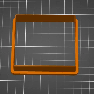 Khuôn cắt bánh quy hình vuông (Square Cookie Cutter) in 3D