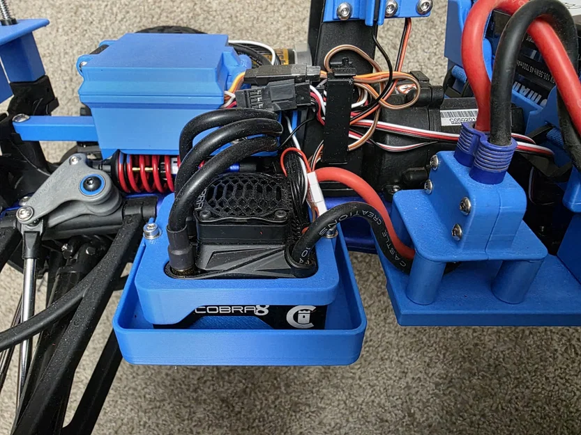 Nắp trên ESC Cobra8 cho Traxxas Revo 3.3 (Dự án chuyển đổi ceb 07 Revo) - Image 1