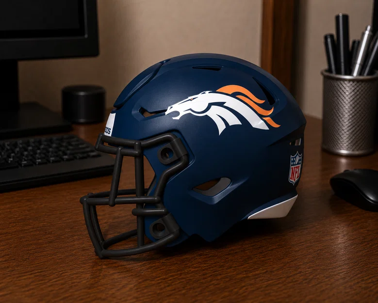 Mũ bảo hiểm bóng bầu dục Denver Broncos - Speed Flex - Image 1
