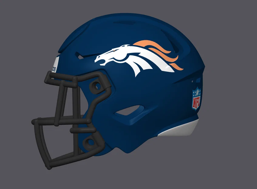 Mũ bảo hiểm bóng bầu dục Denver Broncos - Speed Flex - Image 2