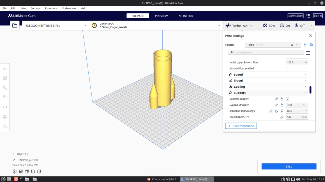 Mô hình ống heo tiết kiệm hình tên lửa (Rocket Ship Piggy Bank) in 3D - Image 3