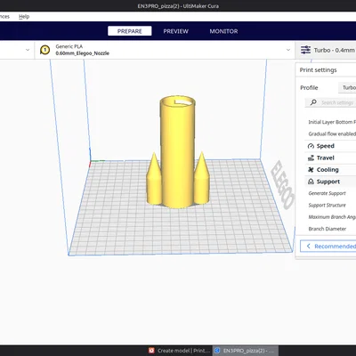 Mô hình ống heo tiết kiệm hình tên lửa (Rocket Ship Piggy Bank) in 3D
