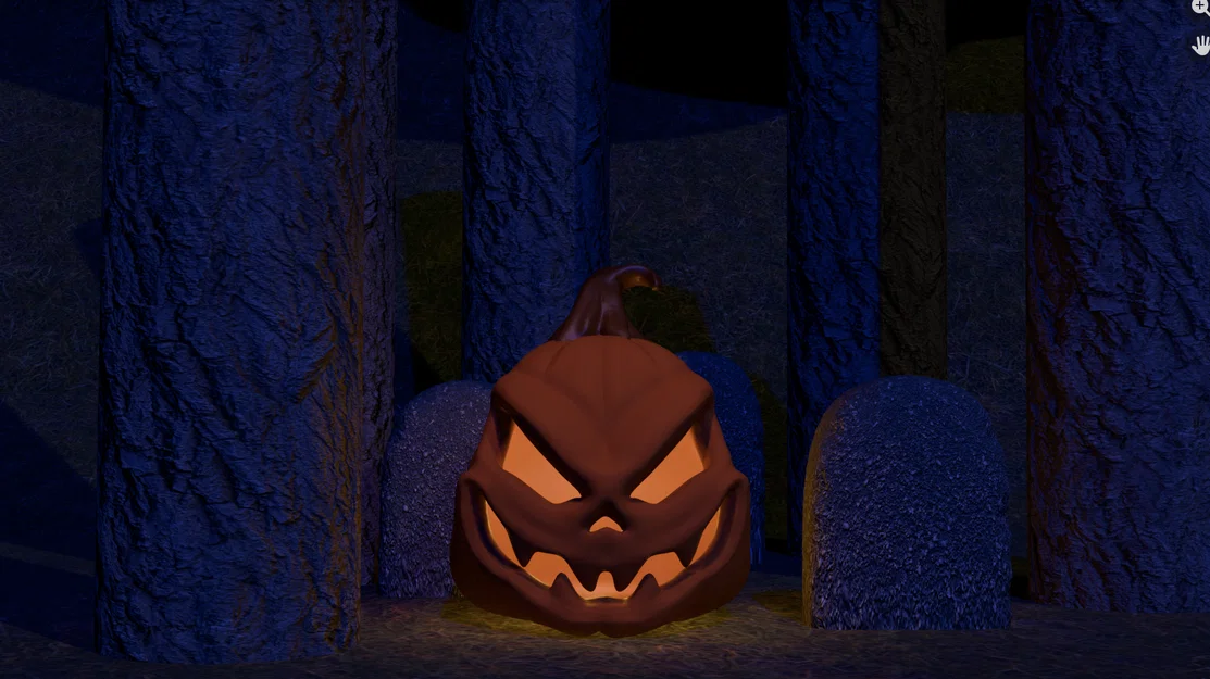 Mô hình bí ngô Halloween Burtonesque - File in 3D độc đáo - Image 1