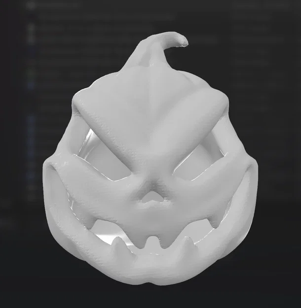 Mô hình bí ngô Halloween Burtonesque - File in 3D độc đáo - Image 2