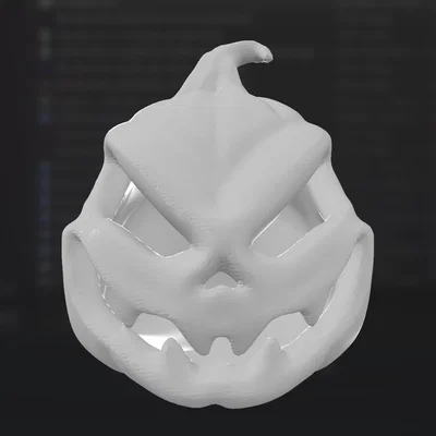 Mô hình bí ngô Halloween Burtonesque - File in 3D độc đáo
