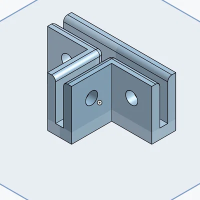 Khớp nối chữ T (T-Joint) in 3D cho khung gỗ 0.2 inch