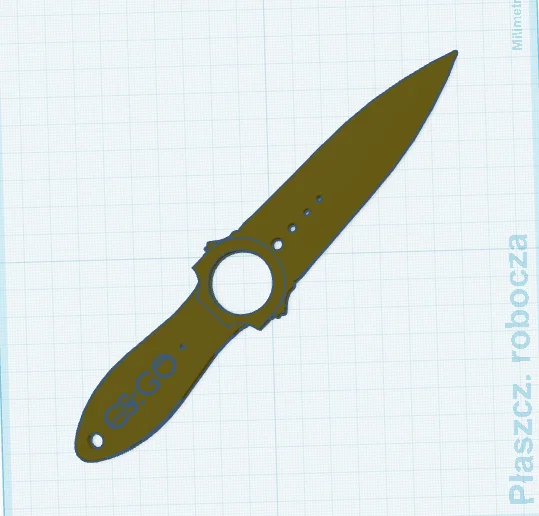 Mô hình 3D Skeleton Knife CS2 xoay spinner cực chất - Image 1