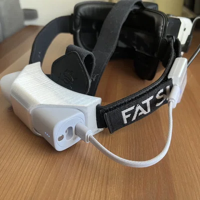 Ngàm gắn sạc dự phòng trên dây đeo cho kính Fat Shark FPV