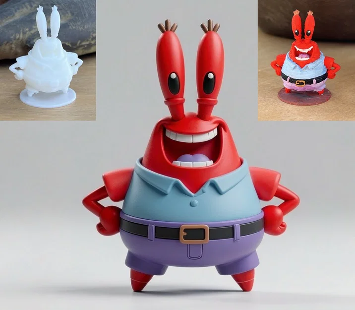 Chibi Mr Krabs (Sponge Bob) - Mô hình in 3D - Image 1